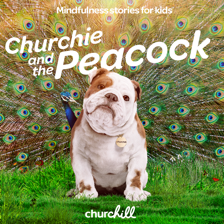 Churchie and the peacock